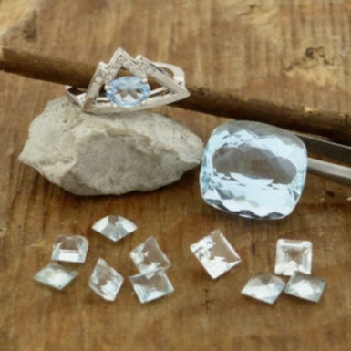 Pendentif Aigue-Marine argent