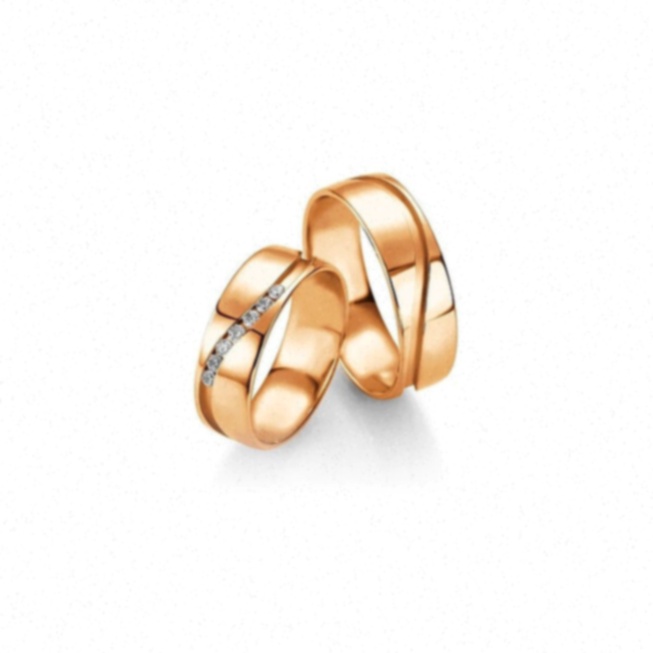 Alliance bicolore diamants