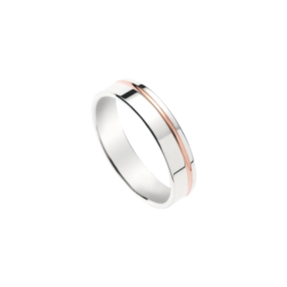 Alliance Or blanc pavé