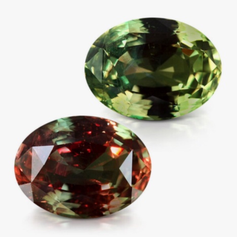 Bague Alexandrite or blanc