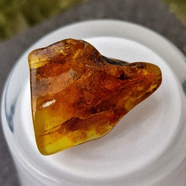 Bague ambre baroque