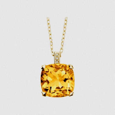 Bague citrine facettée