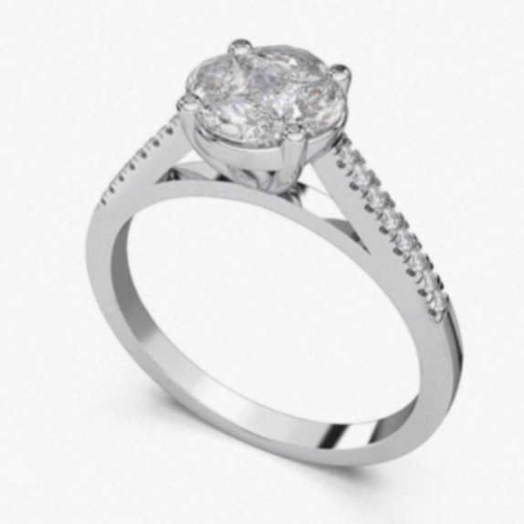 Bague en argent ajourée