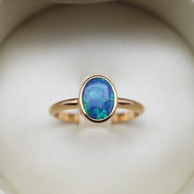 Bague opale soldes