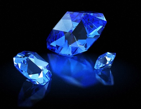 Bague saphir or blanc
