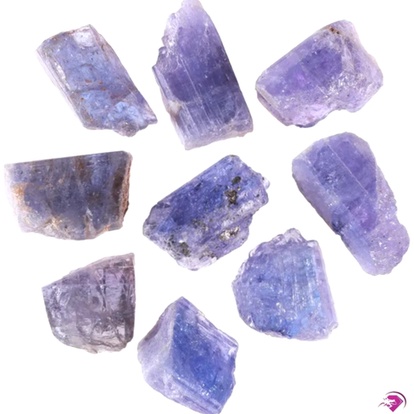 Bague Tanzanite or blanc 1 ct
