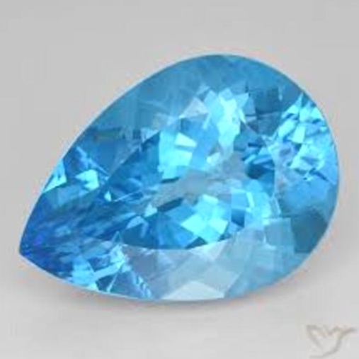 Bague Topaze Bleue