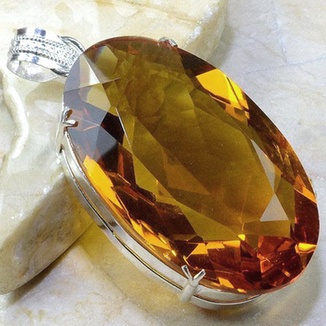 Boucles d’oreilles citrine