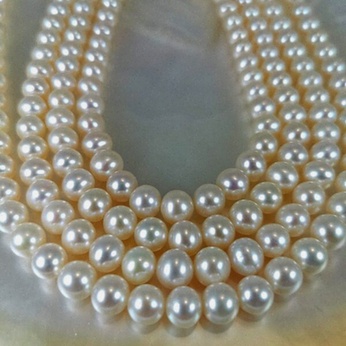 Boucles d'oreilles perle grise