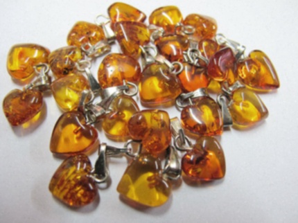 Bracelet ambre vert