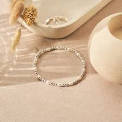 Bracelet jonc martelé argent