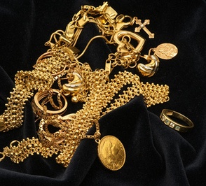 Collier citrine or jaune