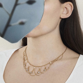 Collier cœur diamant