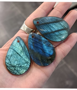 Collier Labradorite chaîne argent