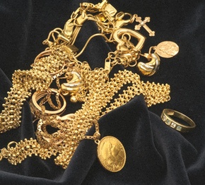 Collier multi-rangs plaqué or