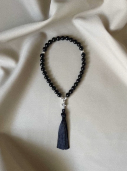 Collier Obsidienne Perles