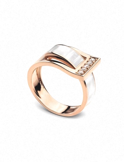 Bague Contemporaine Or blanc