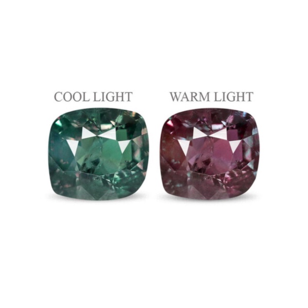 Pendentif Alexandrite or rose