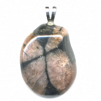 Pendentif andalousite diamant