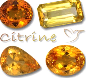 Pendentif citrine argent