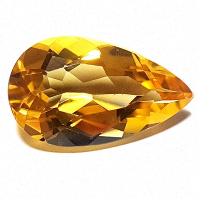 Pendentif citrine or