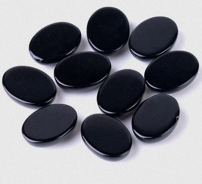 Pendentif obsidienne dorée