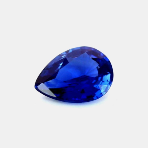Pendentif saphir or blanc