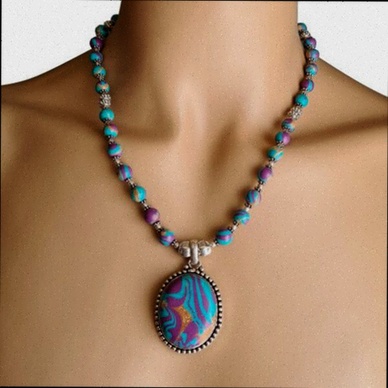 Collier en agate naturelle - Les Pépites
